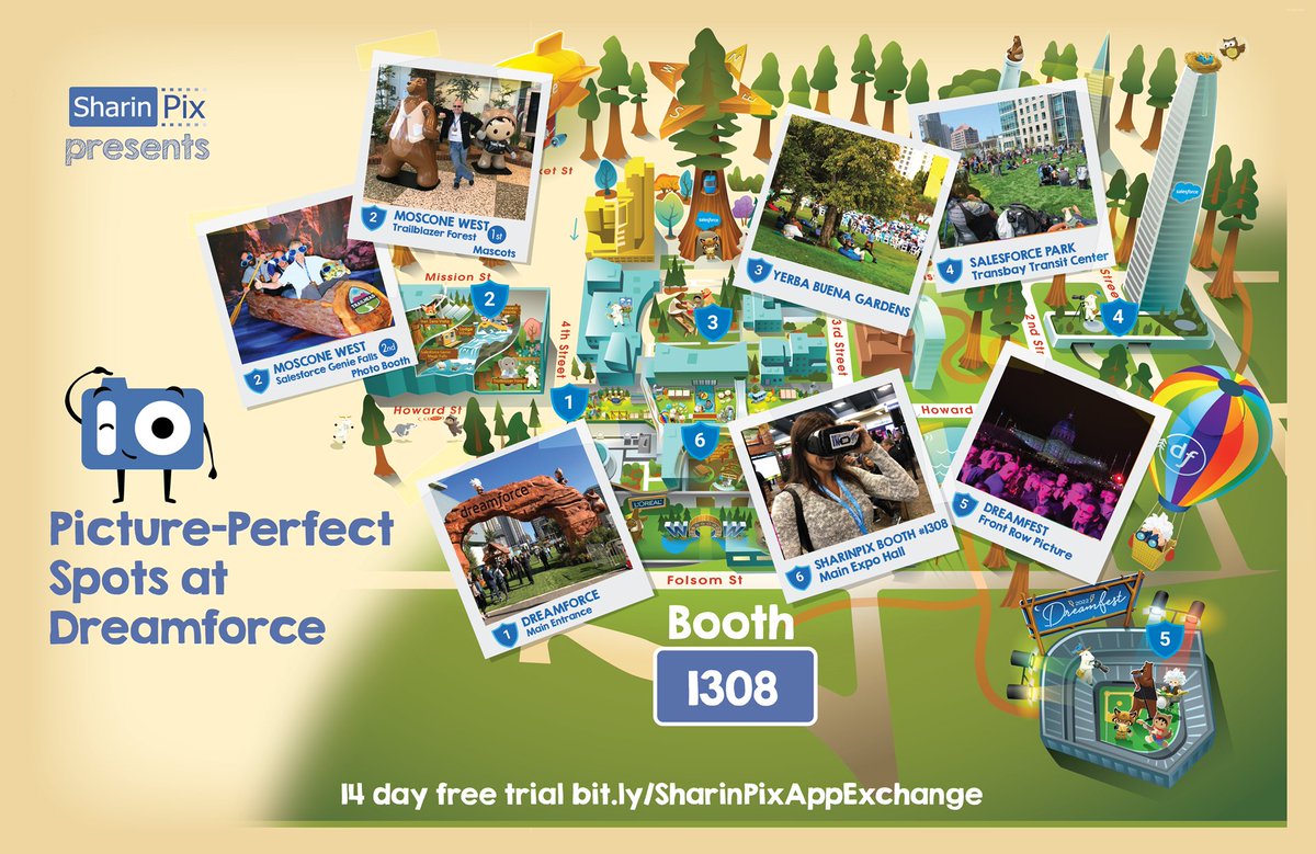 SharinPix's tweet photo. Don't forget to visit those Picture-Perfect spots during @Dreamforce to get back home with amazing photos!

And if you want more tips for the Best pictures: meet the #ImageExperts at #SharinPix booth #1308 main expo

For the complete #DF22 campus map https://t.co/66QD67ddIP https://t.co/G4It9Bo92Q