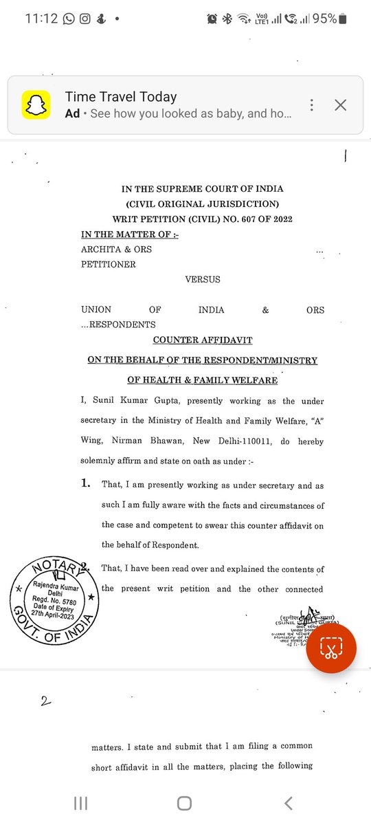 Ravi_Kumar_Koul's tweet photo. @PMOIndia
Words used against Ukraine returned Indian students in affidavit in Honb'le Supreme Court by @MoHFW_INDIA has hurt every students and families

In previous affidavit copy also attached along a visible lie signed by a senior officer of @NMC_IND

IT HAS HURT EVERY ONE https://t.co/26mKG941yz