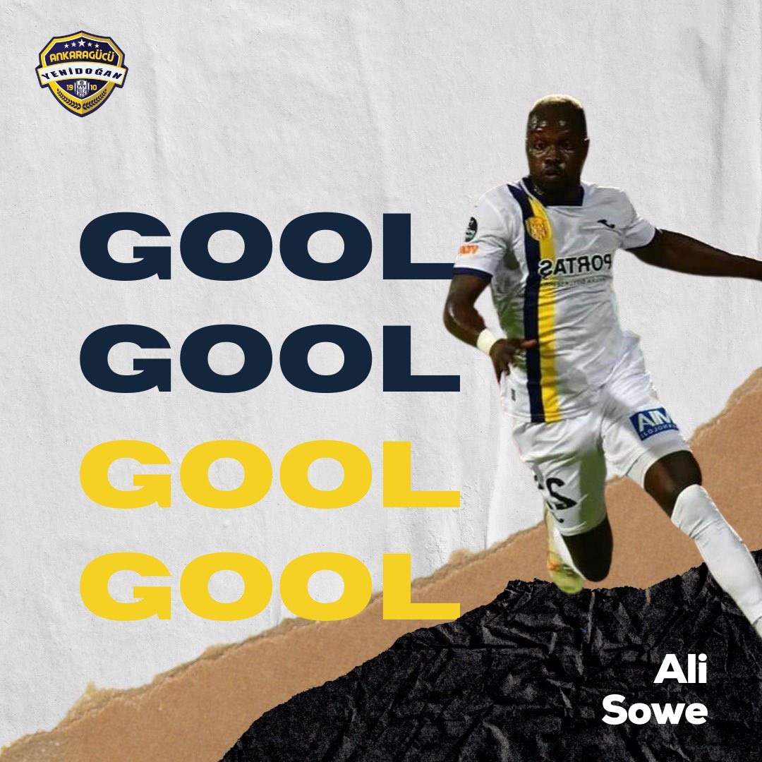 ⏱️ 44' GOOOOOOOOOOOOOOLLLLLLLLLL ⚽️ Ali Sowe MKE Ankaragücü'müz 2 - 0 Demir Grup Sivasspor #AGvSVS