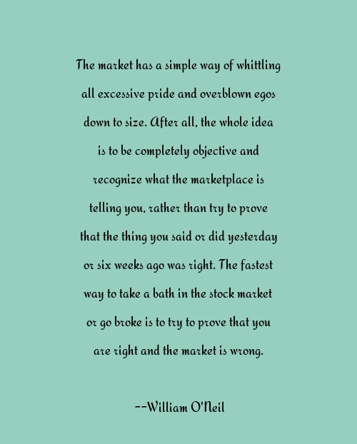 ❝QUOTE: On #EGO , #PRIDE and #TRADING
#WilliamOneill