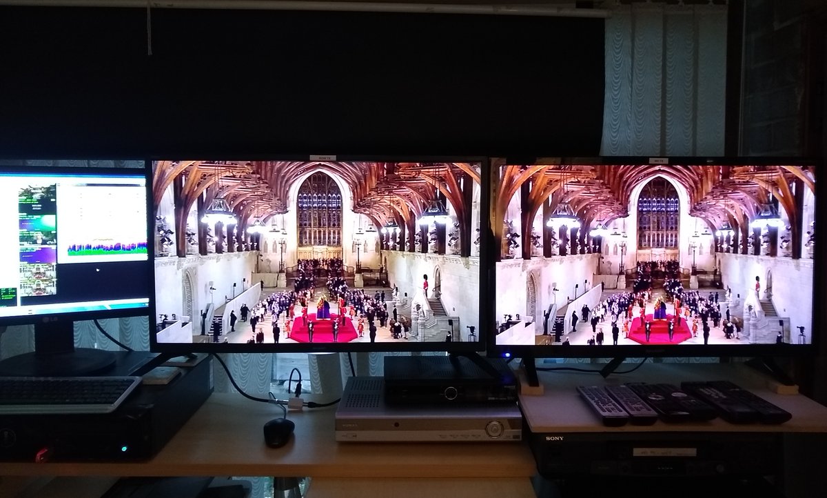 Quite soothing having this channel on in the background. But also very useful, in the absence of a handy test signal, to use to align (as far as possible) two domestic receivers for a later comparison project...