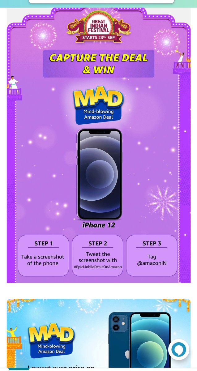 BharatR1410's tweet image. #epic deals on Amazon @amazonIN #iPhone12 #LetsWinIt