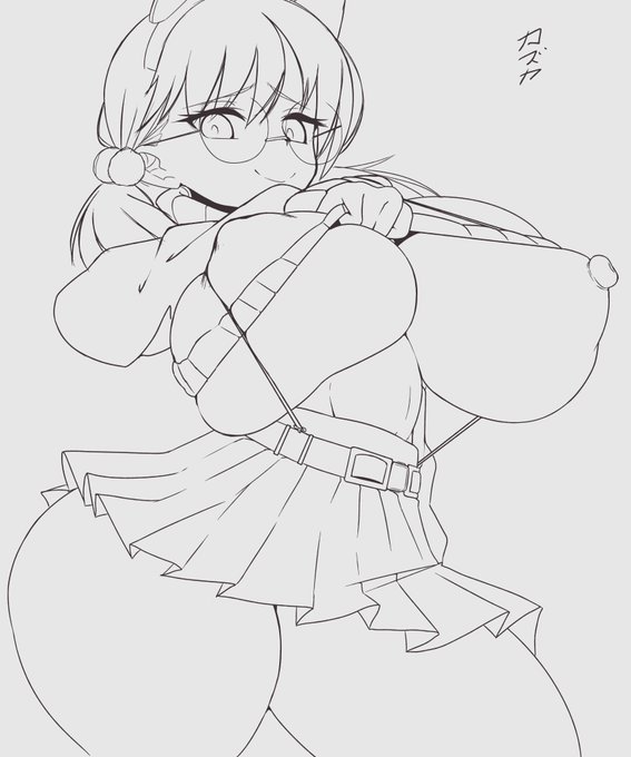 a sketch of Moe from blue archive

big booby glasses girl always has my vote 