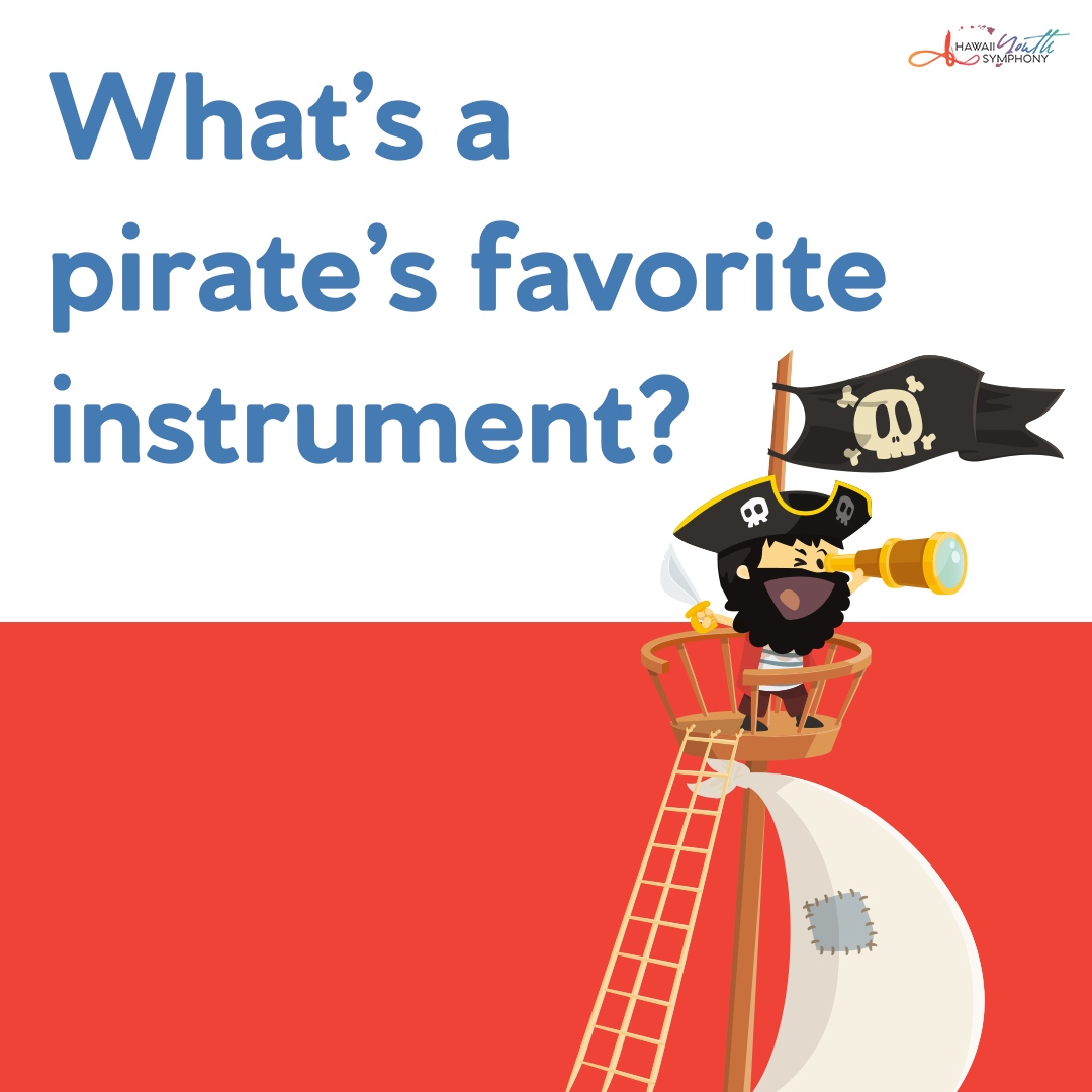 HiYouthSymphony's tweet image. We just can’t get enough music jokes! Swipe for the punchline &amp;gt;&amp;gt;

Want to join our crew? 🏴‍☠️🎶 Find more information about our music programs at hiyouthsymphony.org/programs/ 

#musicjoke #musiced #music #jokes #joke #inperson #musicforkids #musicschool #learnmusic #supportthearts