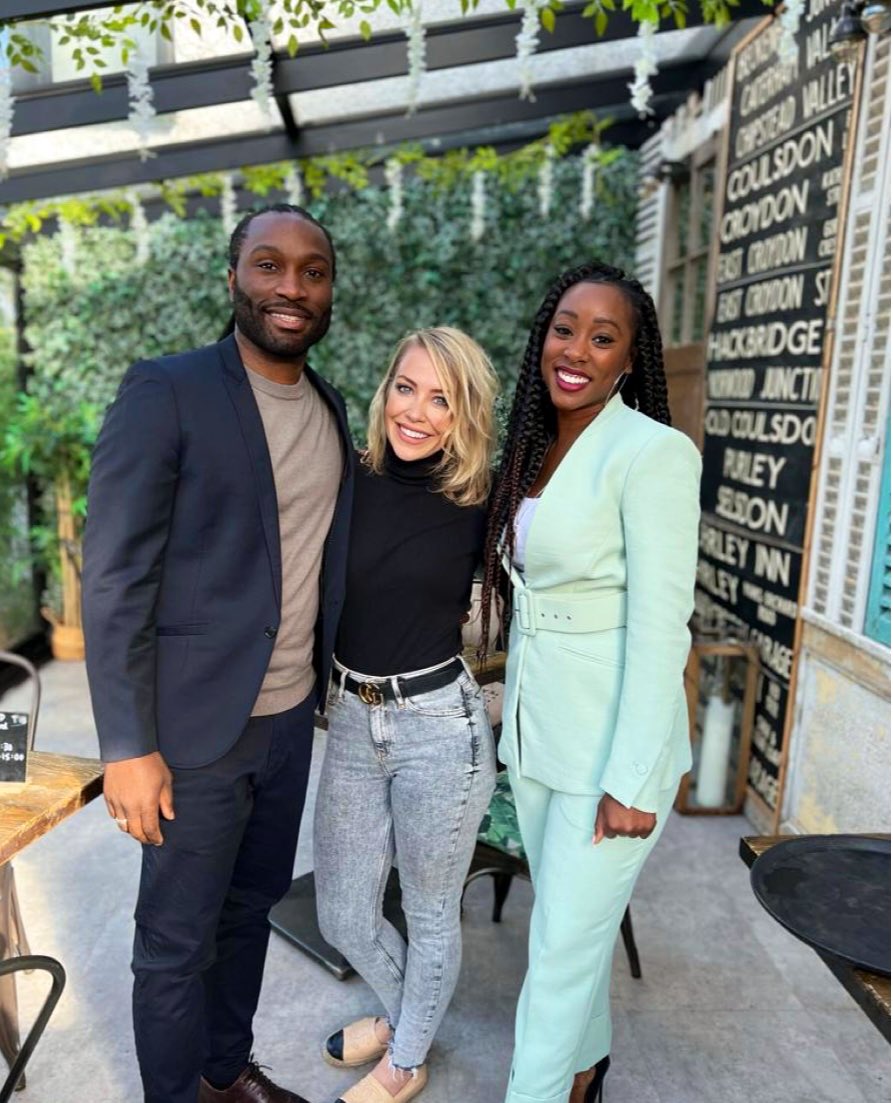 ScarAndStu's tweet photo. Some BTS of our first episode of Worst House 
1:Our Producer/Director Peter Emina 2: A familiar face?! @laurahamiltontv kindly let us film at her coffee shop! 3: When we first got to nose around the best house on the street 
4: Smiles all round!
#worsthouse #worsthouseonthestreet https://t.co/XfSEc2OghU