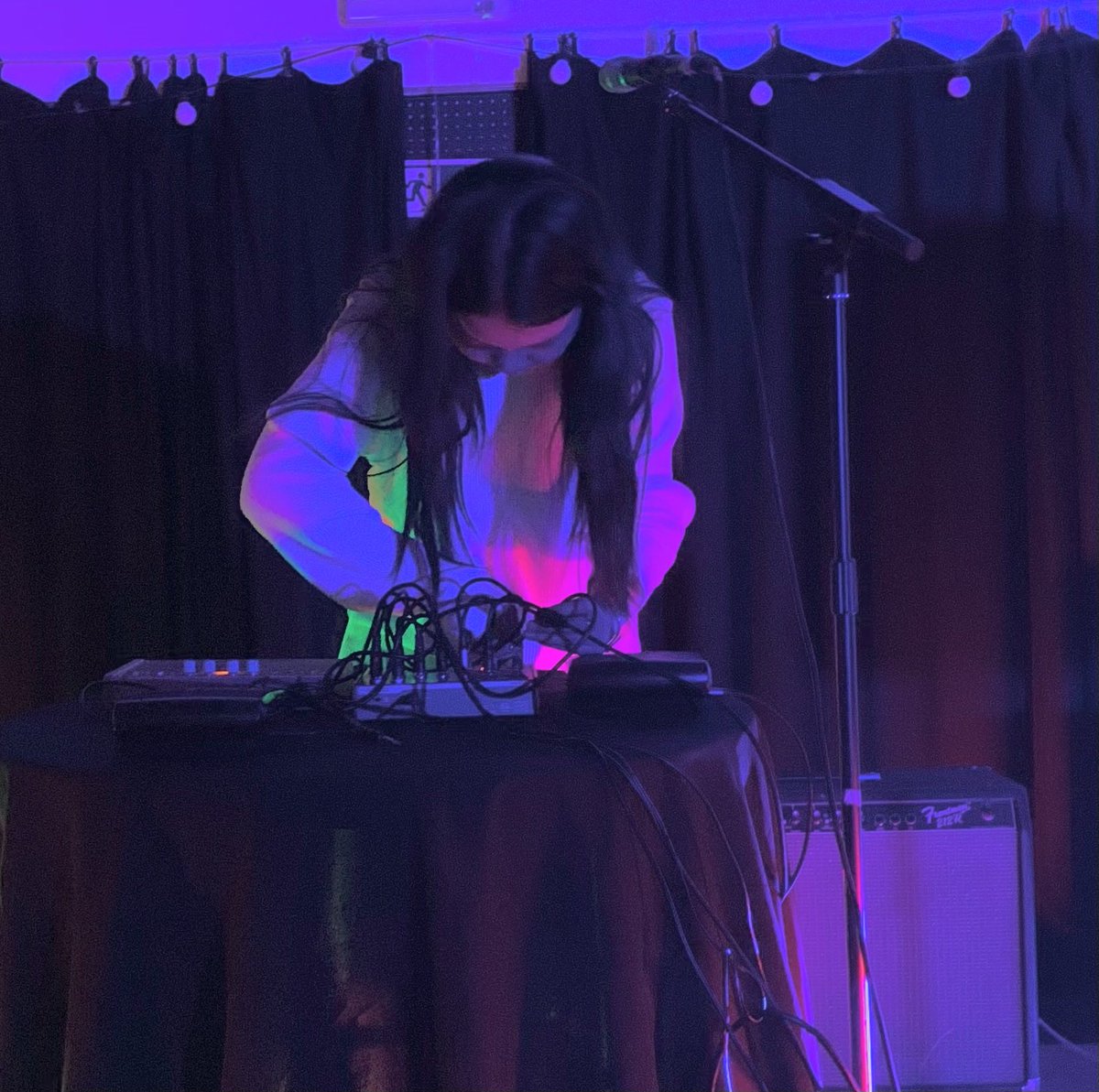 TrustTheDocUK's tweet photo. And now for #TomorrowCalling at #AMPStudios it’s the mind-spinning electronic sound world of #ZhengHao. https://t.co/JZTsdfVAYF