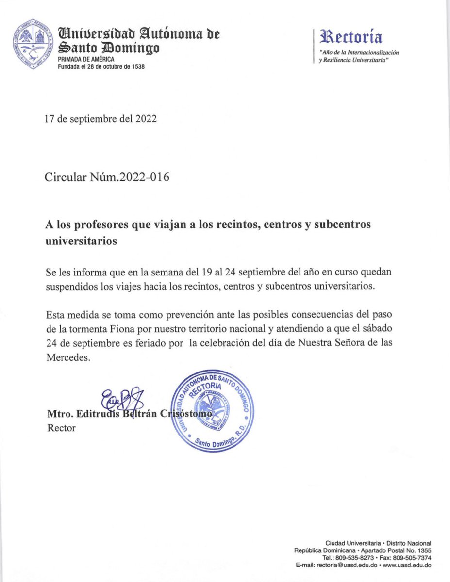 Universidad UASD tweet media