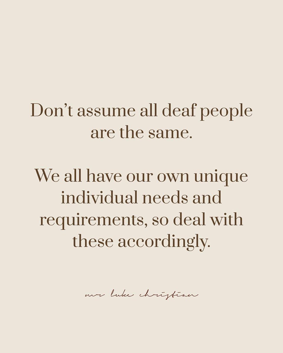 MrLukeChristian's tweet photo. Some simple yet effective #DeafAwareness tips! 🤎 

(There’s millions, but I selected just a few of what has helped me so far.) 💛🤎 https://t.co/wRhhlIhmOK