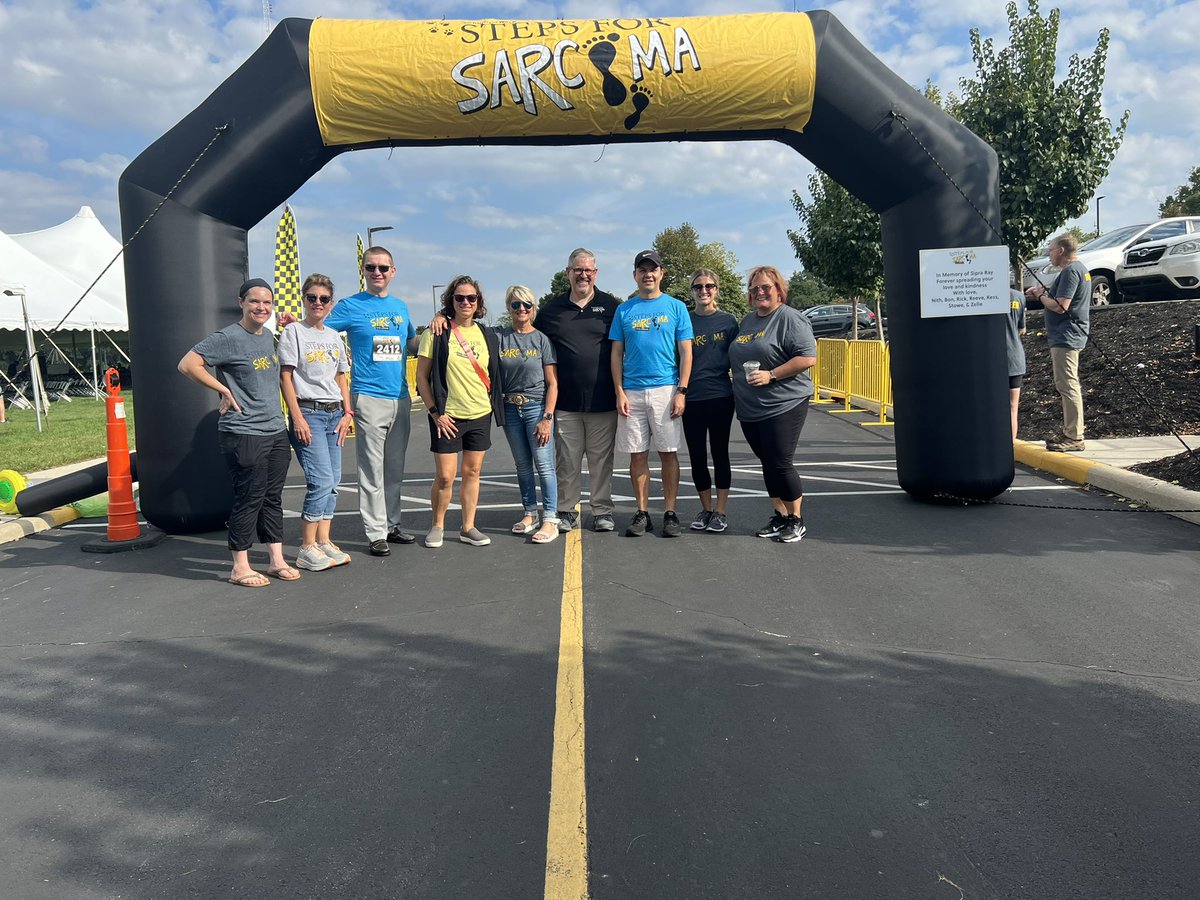 vpgrignol's tweet image. Great morning gathering again for #stepsforsarcoma raising crucial funds for rare disease. @OSUCCC_James urldefense.com/v3/__https://u…$