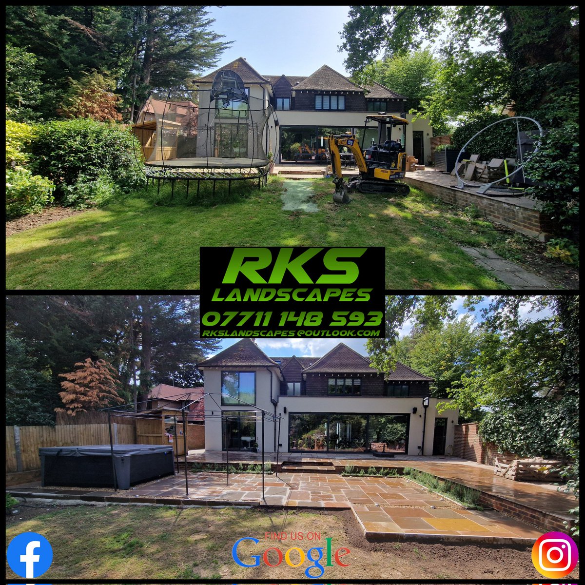 RKS_Landscapes's tweet photo. First summer project of 2022 and what a finish! 👌🌴 Lower level patio with flower beds, spot light shingle channels and hot tub base using A142 mesh 👌 #transformation #landscapeproject #summerready #happycustomer #ashtead #surrey https://t.co/6EQqMOIDiF
