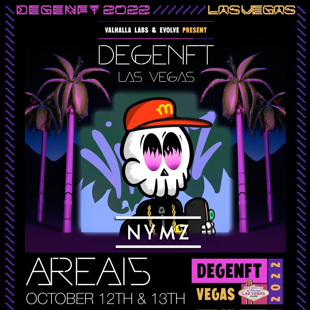 degenftevents's tweet photo. We are thrilled to welcome @DJNymz to the Portal stage in Las Vegas at DEGENFT's Multichain 2-day Degen Event this October 12-13! https://t.co/rB7lOWpcl7