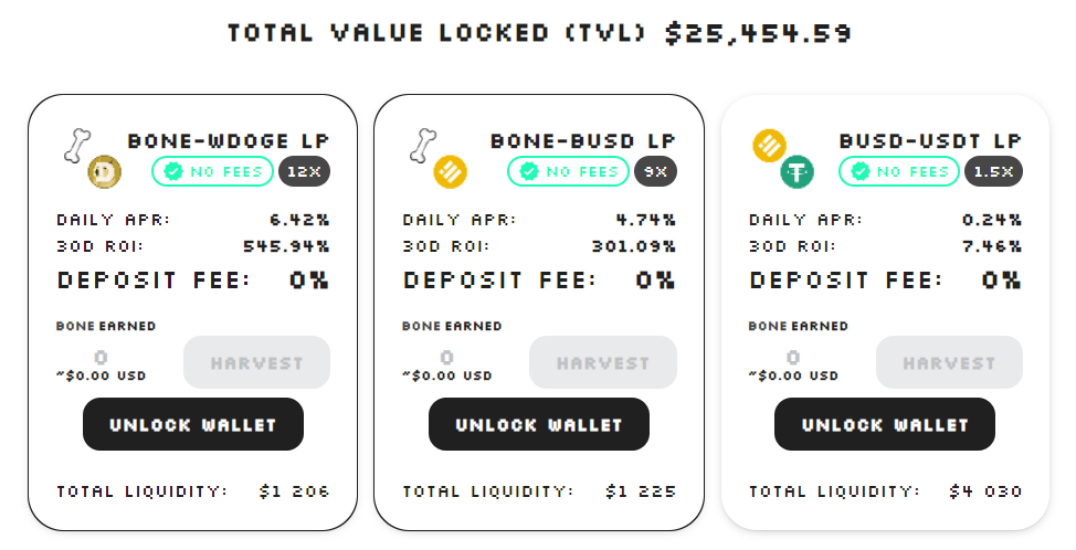 BoneSwapAMM's tweet image. TVL is growing hourly on #DogeChainFamily 
Applied for VFAT too.