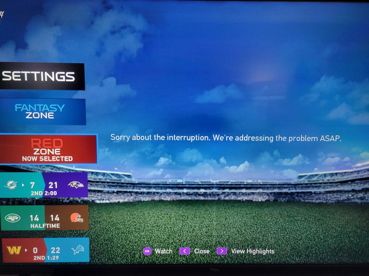 Not great, NFL Sunday Ticket...