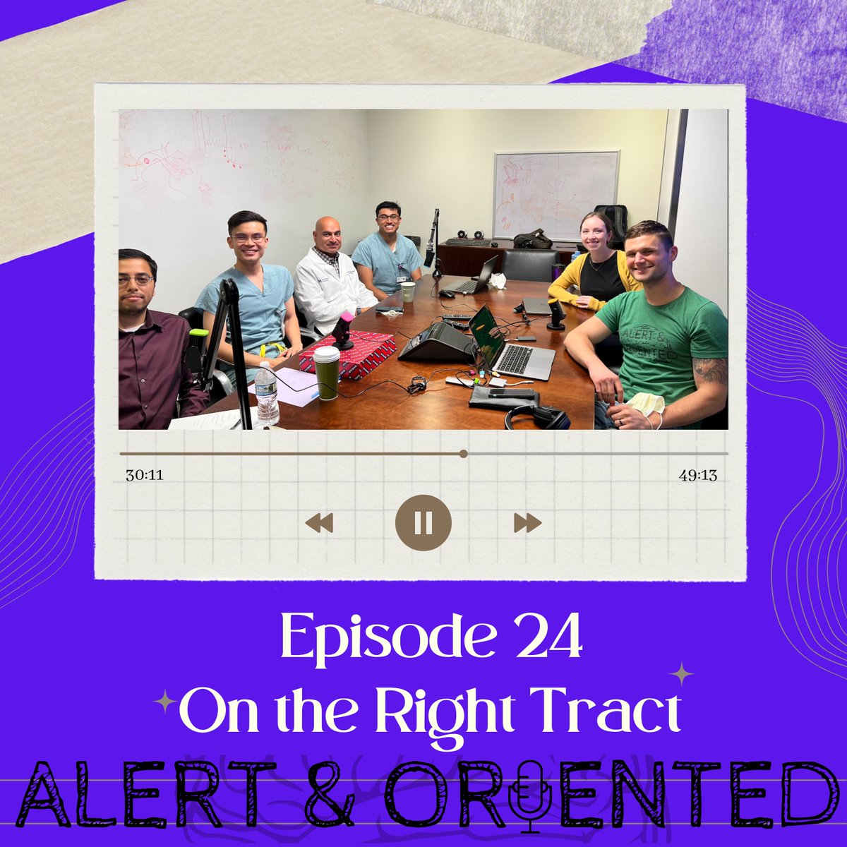 🚨Episode 24 - On the Right Tract 🚨

Featuring <a href="/NU_IntMed/">NU Internal Medicine</a> PD <a href="/AashishDidwania/">Aashish Didwania</a> 

Led by <a href="/NUFeinbergMed/">Northwestern Feinberg School of Medicine</a> M4's Daniel Matthew &amp; <a href="/laurensmit_h/">Lauren Smith, MD</a> 

The clinical pearls were 🔥🔥🔥

#MedTwitter #MedEd #MedStudentTwitter