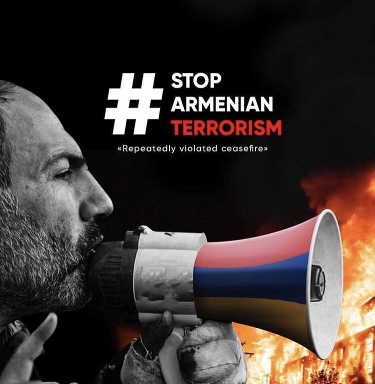 A_x_u_n_d_o_v_a's tweet photo. Armenia committed and continues to commit terrorist acts on the lands of Azerbaijan.  The world should stop it, it should not be silent. 
#StopArmenianAggression 
#StopArmenianVandalism 
#StopArmenianTerror https://t.co/4ZEn93XSCV