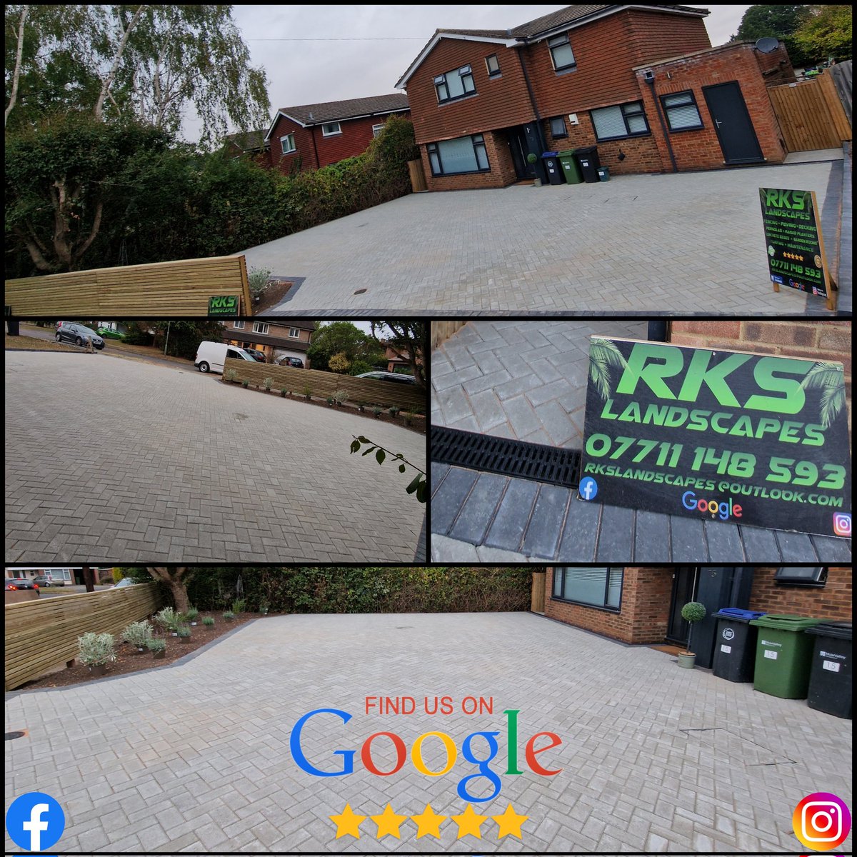 RKS_Landscapes's tweet photo. Complete rear garden and front driveway overhaul 💪🌴👌👍 more photos and video can be found via our facebook and Instagram pages. #veryhappycustomer #fetcham #surrey https://t.co/SYDVhUmhXT