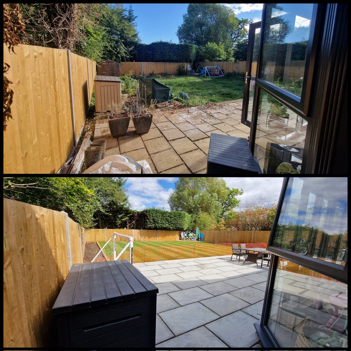 RKS_Landscapes's tweet photo. Complete rear garden and front driveway overhaul 💪🌴👌👍 more photos and video can be found via our facebook and Instagram pages. #veryhappycustomer #fetcham #surrey https://t.co/SYDVhUmhXT