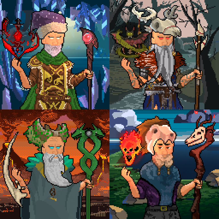 TheDruidsNFT's tweet photo. If you love druids and pixelart, TheDruids is the place to be! Here is a small sample of what you can expect👀
#NFTs #thedruids #magiceden #P2E #Solana https://t.co/XRV1rWX9yL