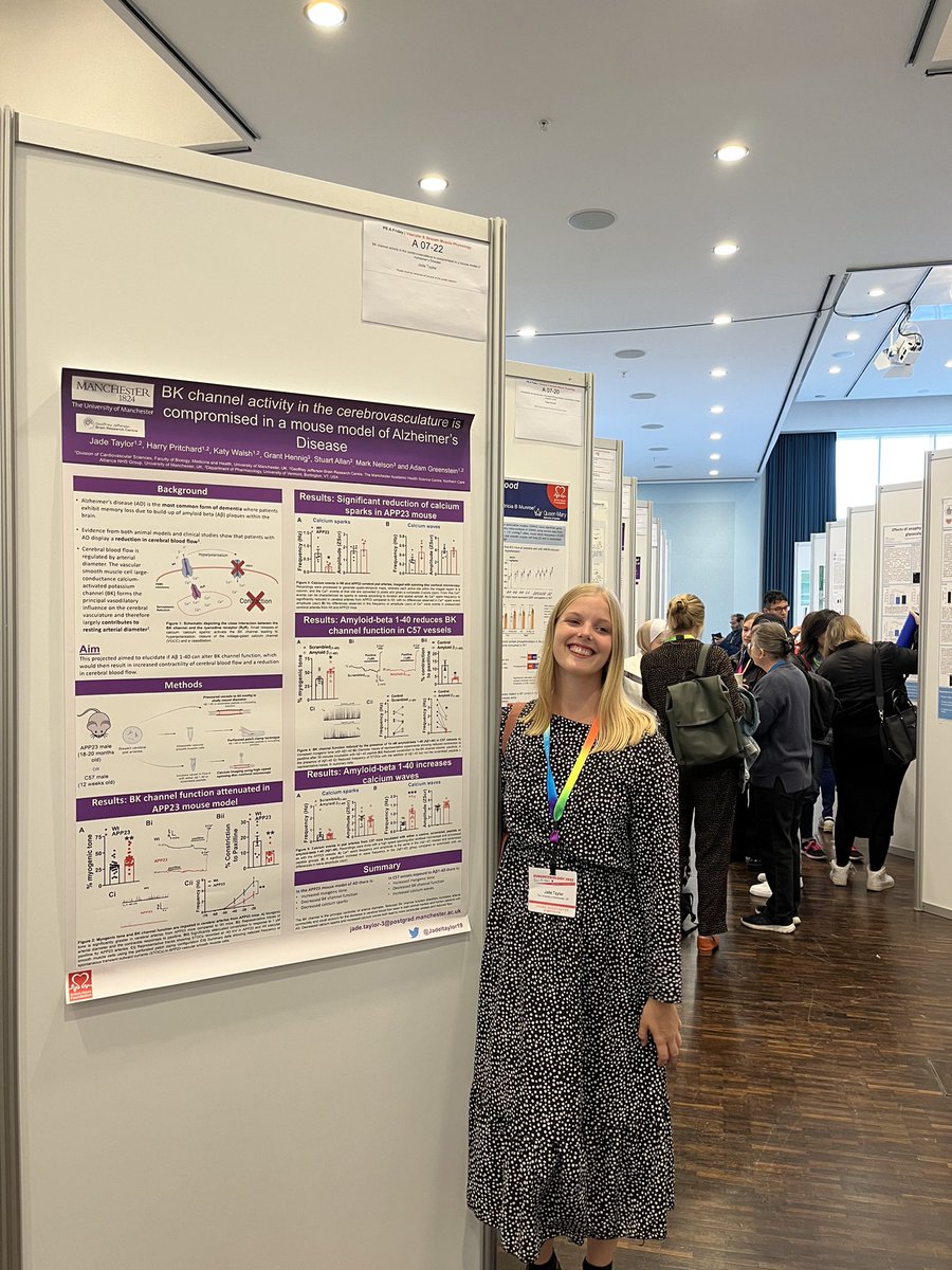 Jadeltaylor19's tweet image. Had an incredible time at #Europhysiology2022 presenting my poster on vascular dysfunction in AD. Great science, sightseeing and plenty of pub trips; a very successful conference