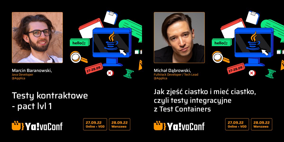 YavaConf's tweet photo. #YavaConf już 27-28.09! Mamy przyjemność przedstawić Prelegentów ze ścieżki "QUALITY ASSURANCE".
Jakub Marchwicki,
Magda Stożek,
Michał Dąbrowski,
Szymon Ramczykowski,
Sebastian Malaca,
Marcin Baranowski,
Jacek Wojciechowski,
Agenda dostępna na stronie (link w komentarzu). https://t.co/h2ewgXQW0M