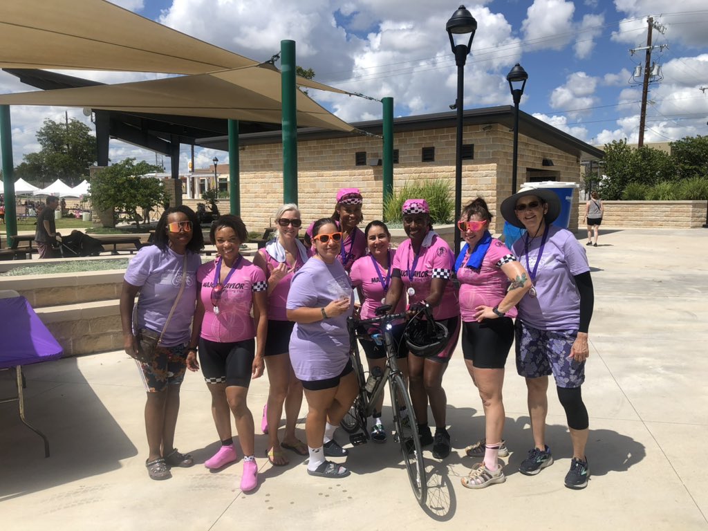 SATaylorCycling's tweet photo. The Cadence Maverns did a thing yesterday. We supported thousands of women’s that can receive free mammograms, wellness for early detection of Breast Cancer. https://t.co/4hTzikPyKO