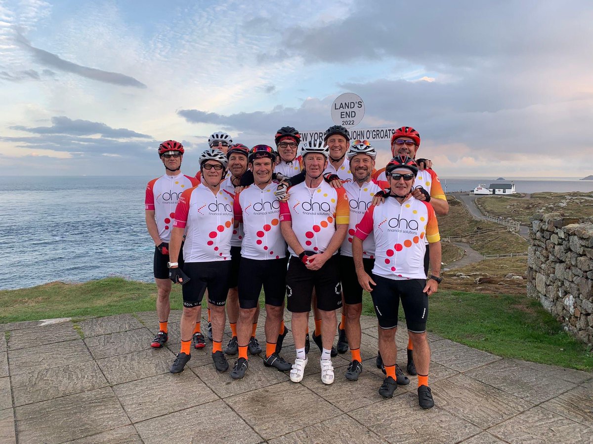 DNA_Financial's tweet photo. 🚨🚴 THEY’VE ONLY GONE AND SMASHED IT!🚴🚨

Congratulations to @ObccLejog for completing their 1000 mile journey.

A lot of blood, sweat and te…coffee breaks throughout!☕️🍰😉

Amazing achievement!

£30,000+ raised!!

Please see link for donation details: https://t.co/Qjraq0Nihs https://t.co/mh8Hq9Xya8