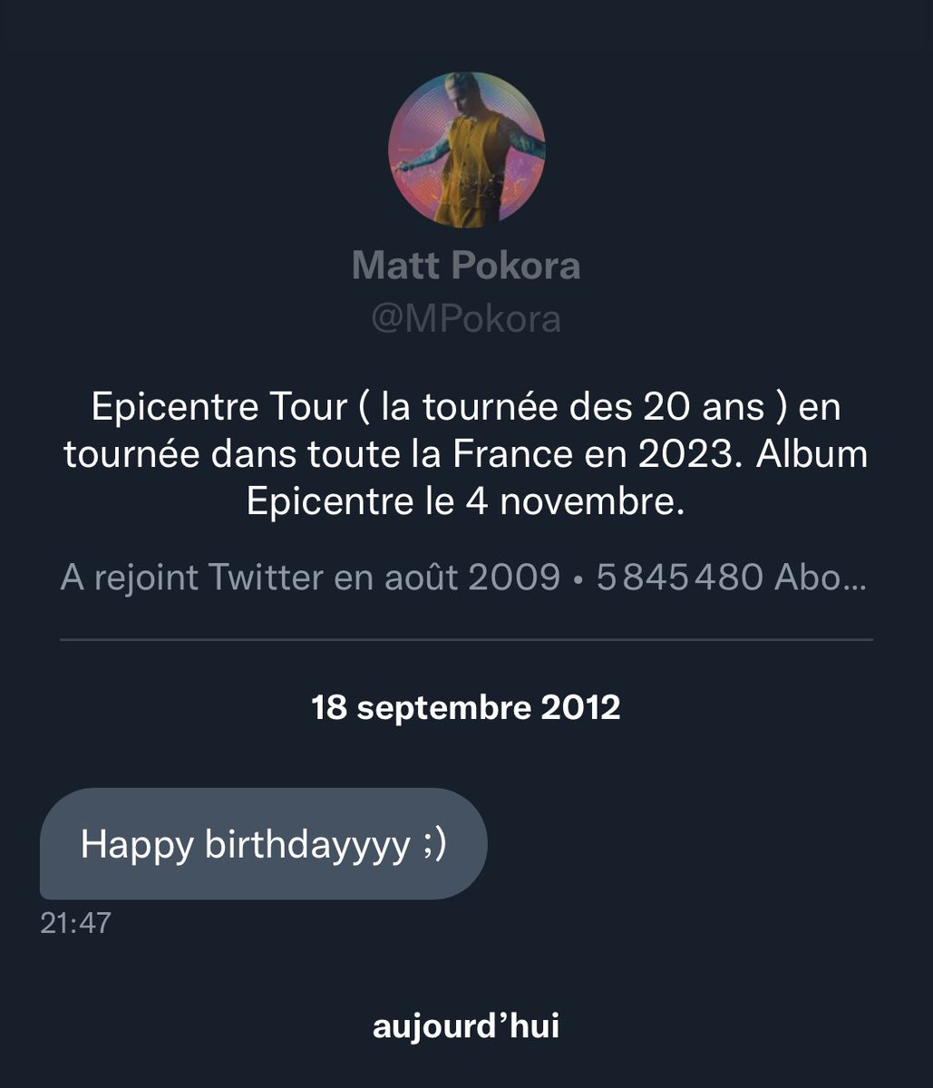 iiiisadora's tweet photo. T’es un ancien si t’as connu cette époque ❤️ @MPokora https://t.co/x3lLsM4TtQ