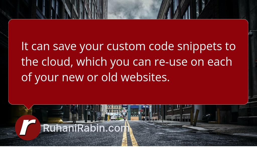 ruhanirabin's tweet image. It can collect and deploy your custom code snippets across all your WordPress installations, which can dramatically reduce the time and need to copy-paste or upload a new plugin file to every WordPress website.
Read more 👉 lttr.ai/2KRG
#WordPress #WPCODEBOX
