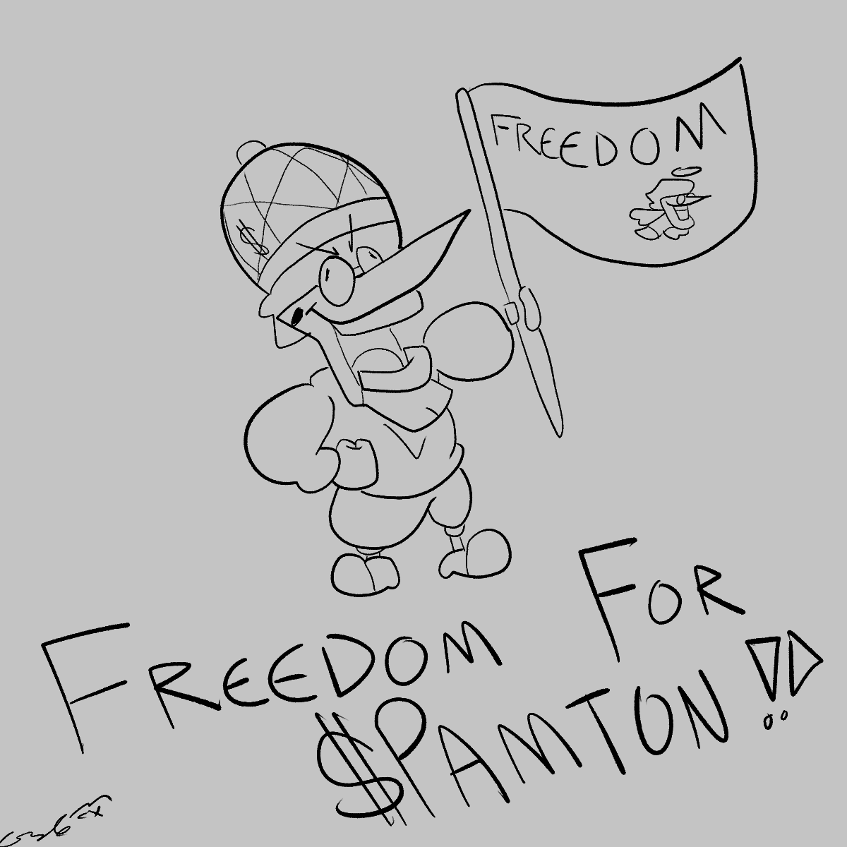 GMaster36's tweet image. FREEDOM FOR  #SPAMTONCHALLENGE #spamton