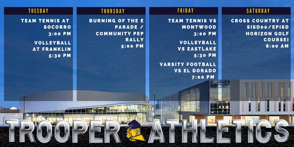 This week in #TrooperAthletics