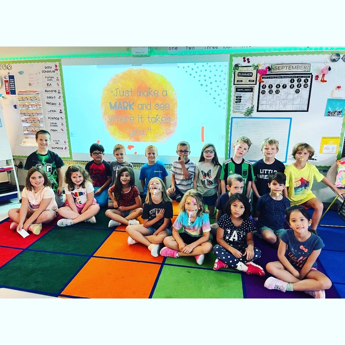 We sure left our mark on ‘Dot Day’! ⚫️🔵🔴⚪️ #PeterReynolds #LeaveYourMark #DotDay <a href="/ltisdschools/">ltisdschools</a> <a href="/KarenReich11/">Karen Reich</a> <a href="/jjenker02/">Julianne Jenkerson</a>