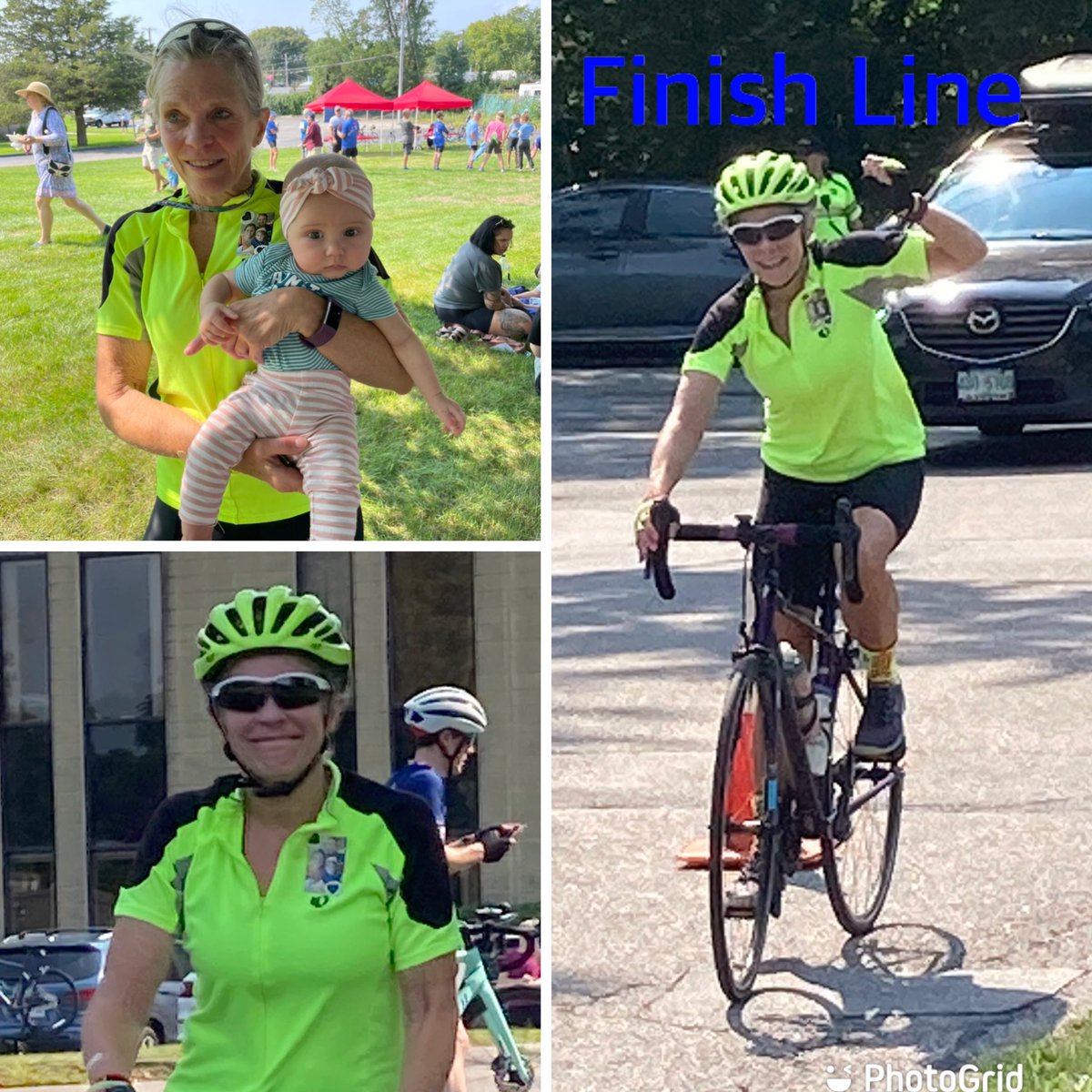 RetiredSchoolRN's tweet photo. Finished the #ALS bike ride! Great day, TY to all the volunteers. #ENDALS I appreciate all the support shown to me and Joey #StikeoutALS https://t.co/2XYT0nRPPK