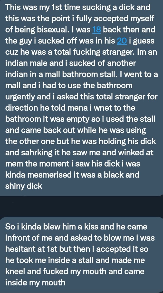 PervConfession on Twitter "He sucked his first dick in a mall bathroom"