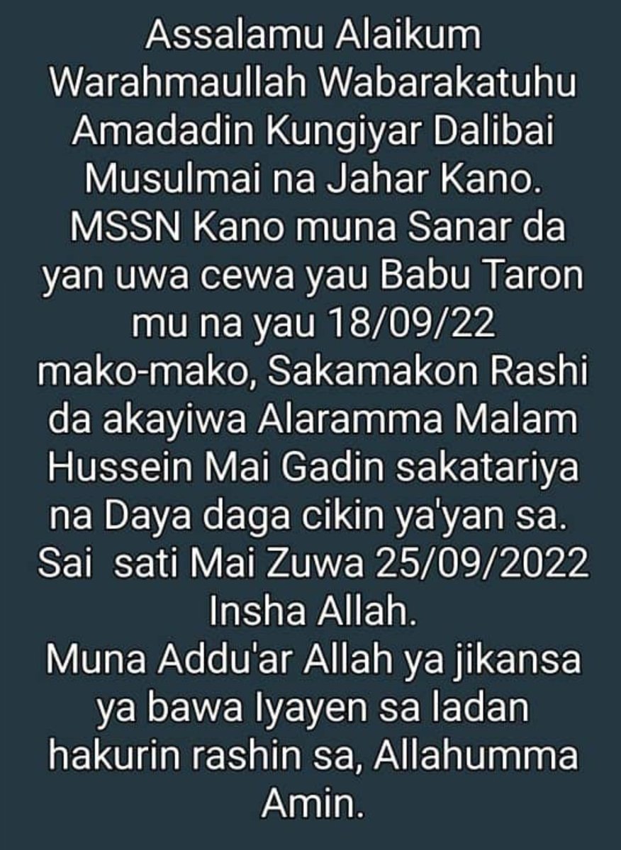 MSSN Kano State Area Unit (@mssnkano) on Twitter photo 