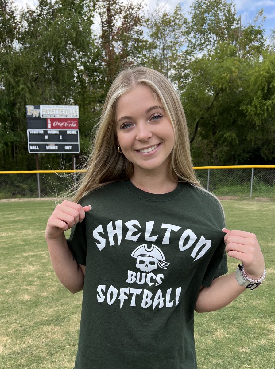 LinerNat2023's tweet photo. I am excited to announce that I am verbally committed to Shelton where I will continue my academic and athletic career. Thank you to all of my family, friends, and coaches for helping me make this possible! Go Bucs!💚💚 ⁦@SSCC_Softball⁩ ⁦@kgriff08⁩ ⁦@emsisson3⁩ https://t.co/2cUR26d9xm