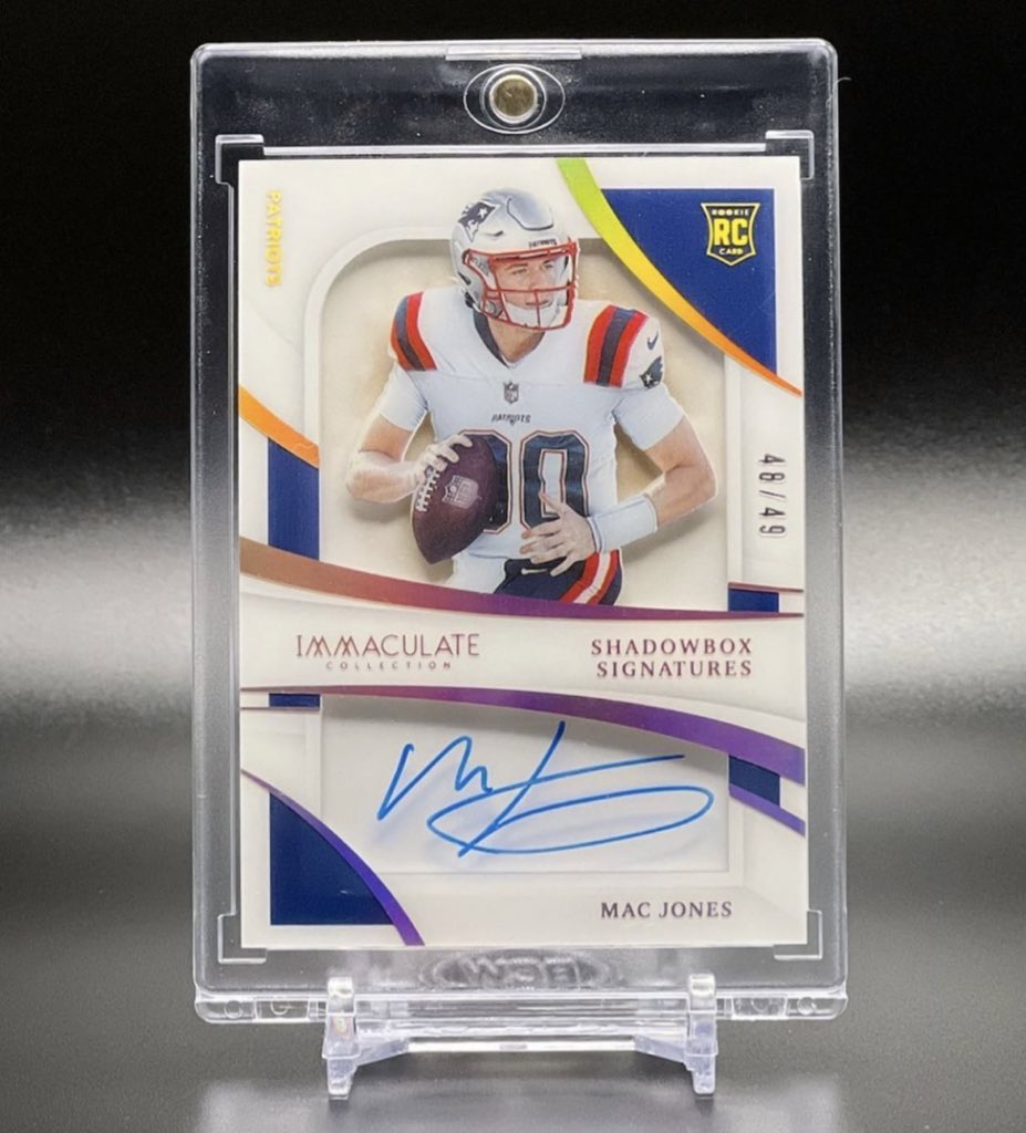 WoofBetz's tweet photo. @LAcarddude Mac Jones shadowbox signatures /49 FS https://t.co/IEMBazq1UY