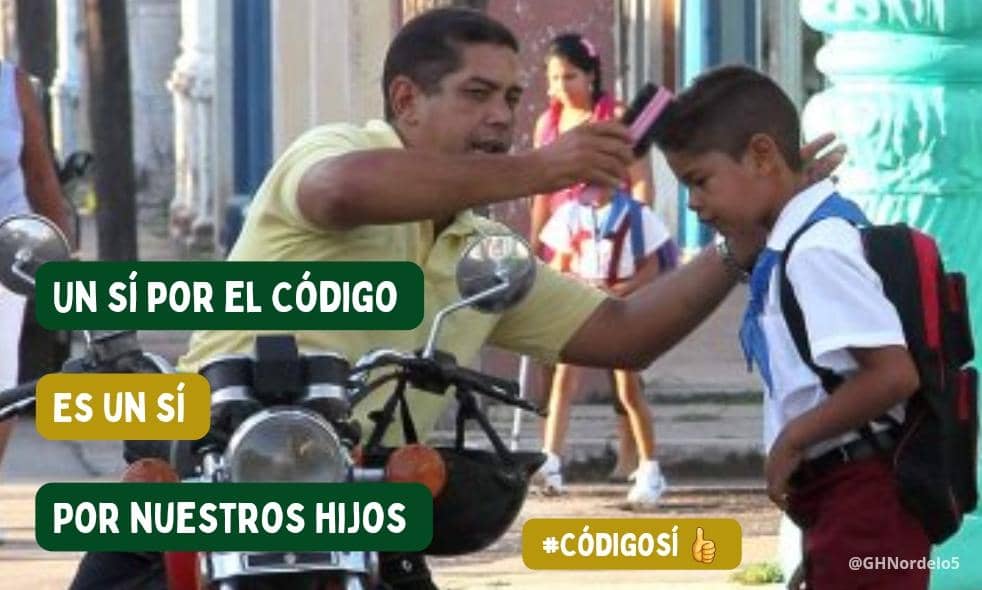 ¡Yo voto Sí, por nuestros hijos! #Cuba #CDRCuba #62SiendoPueblo #CódigoSí #SomosDelBarrio