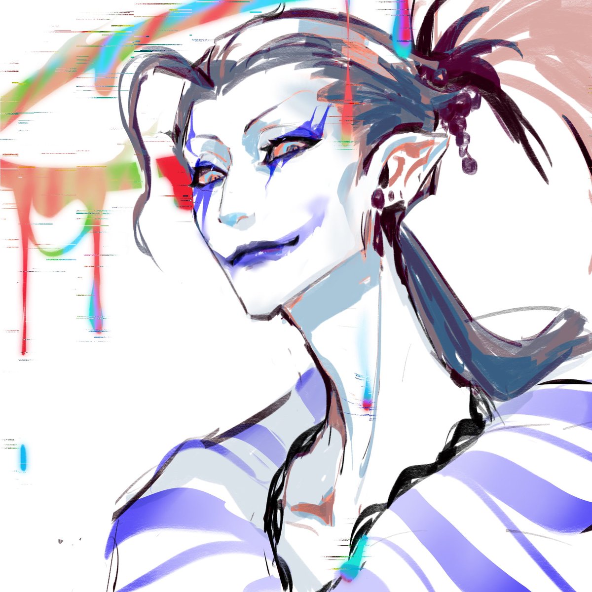 #ケフカ
天使（？）

他低马尾很性感只能说