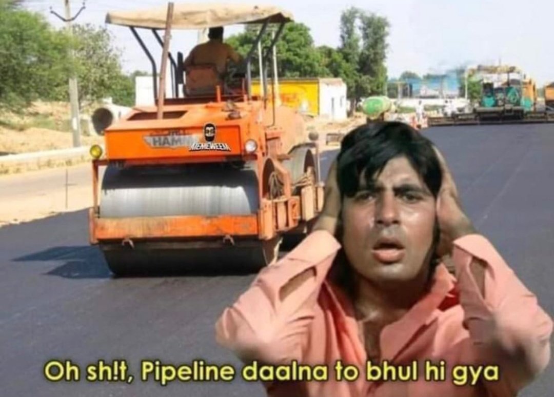 DumTid's tweet photo. Every new road in Pakistan be like: https://t.co/djOg0JTfCW