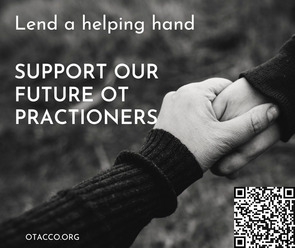 DONTE TO HELP A STUDENT ATTEND THE OTAC CONFERENCE

ANYONE can contribute any amount and ALL proceeds will be directly shared with ALL student conference registrants! 

Click here to donate: otacco.org/page-1075419