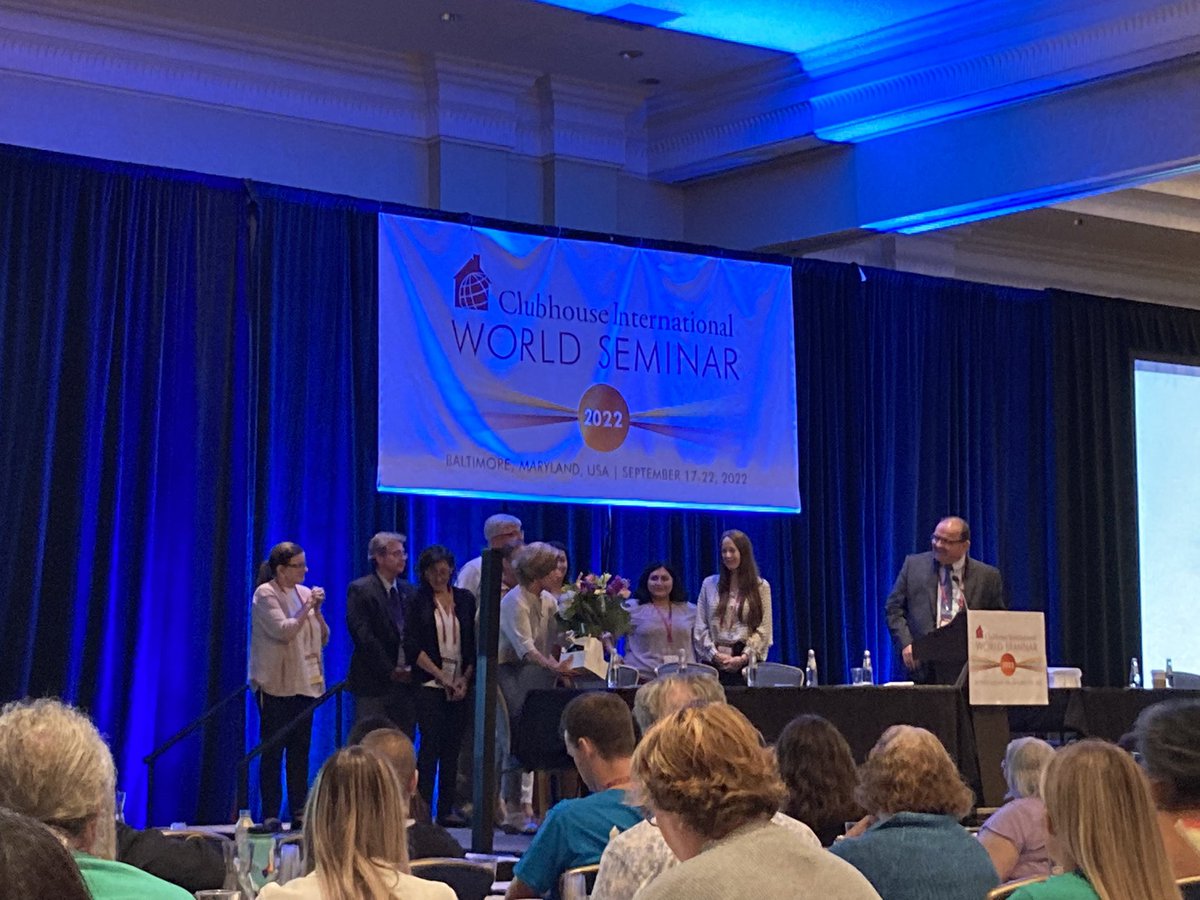 SummerBerman's tweet photo. Incredible plenary with retiring  #Clubhouse icon Robby Vorspan. #WorldSeminar2022  @Clubhouse_Intl #WEARECLUBHOUSEINTERNATIONAL https://t.co/9agtZiBbpI
