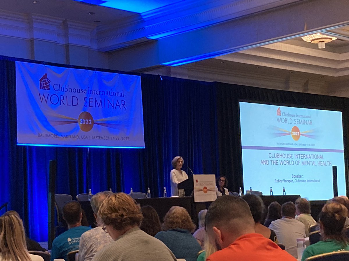 SummerBerman's tweet photo. Incredible plenary with retiring  #Clubhouse icon Robby Vorspan. #WorldSeminar2022  @Clubhouse_Intl #WEARECLUBHOUSEINTERNATIONAL https://t.co/9agtZiBbpI