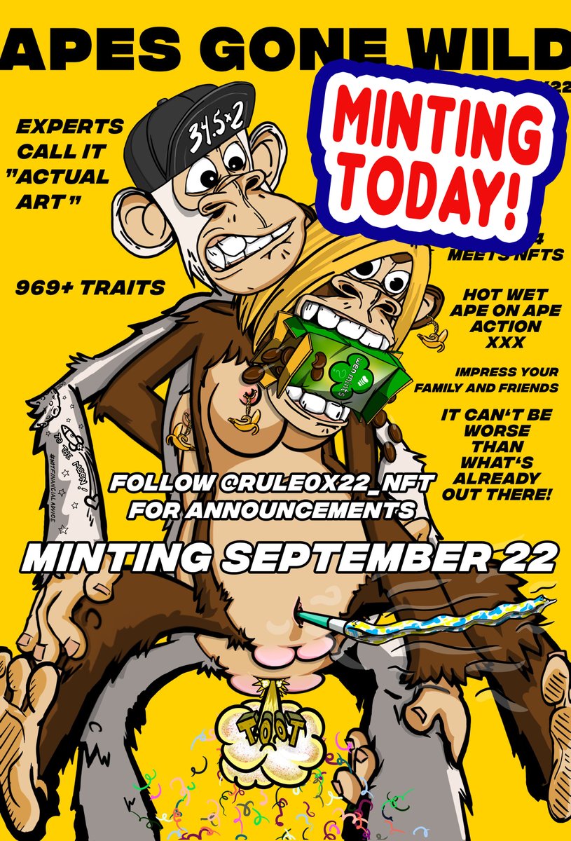 whether you like it or not
we're fucking doing this... TODAY.
Stay tuned 
rule0x22nft.com