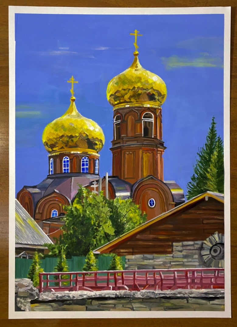 NFT_ART4__'s tweet photo. In addition to digital art, I also draw art with paints.  Basically it's some kind of architecture, because I'm an architecture fanatic.  What do you like more: digital art or drawings on paper? #art #nft #NFTCommunity #NFTGiveaway #NFTMarketplace #Whitelist #architecture https://t.co/l0VSgST7P5