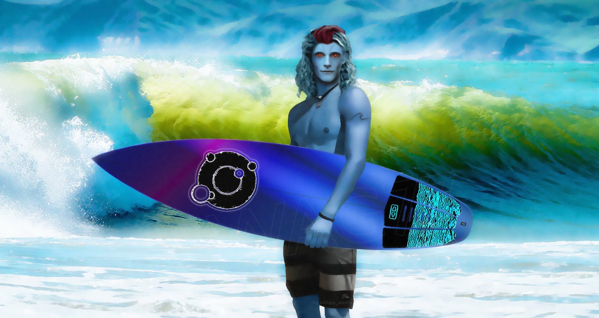 TygenDoughtryss's tweet photo. Made a stop on Ansion today &amp; met a few surfer dudes in a cantina. Locals, nautolans and chiss. Yeah, they surf! Had to hold Loony back cos their surf-style is too dynamic to accompany them. 😄🐱

Chissy surf gear &amp; more availabe here ⏩ https://t.co/80AQHJwrUP

#SurferThrawn https://t.co/3lBk9lSkg7