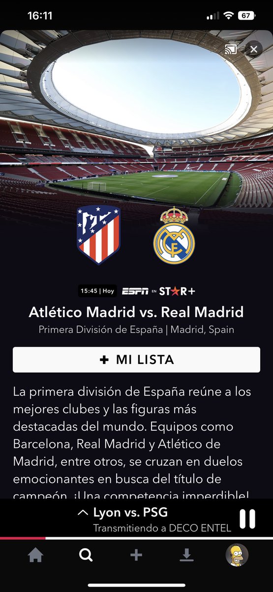 DonOptimus's tweet photo. @ESPNDeportes que pasa con la transmisión del partido del atletico madrid vs real madrid por start+ 
Es a las 16:00 y aún no transmiten https://t.co/3N2I7L11HL