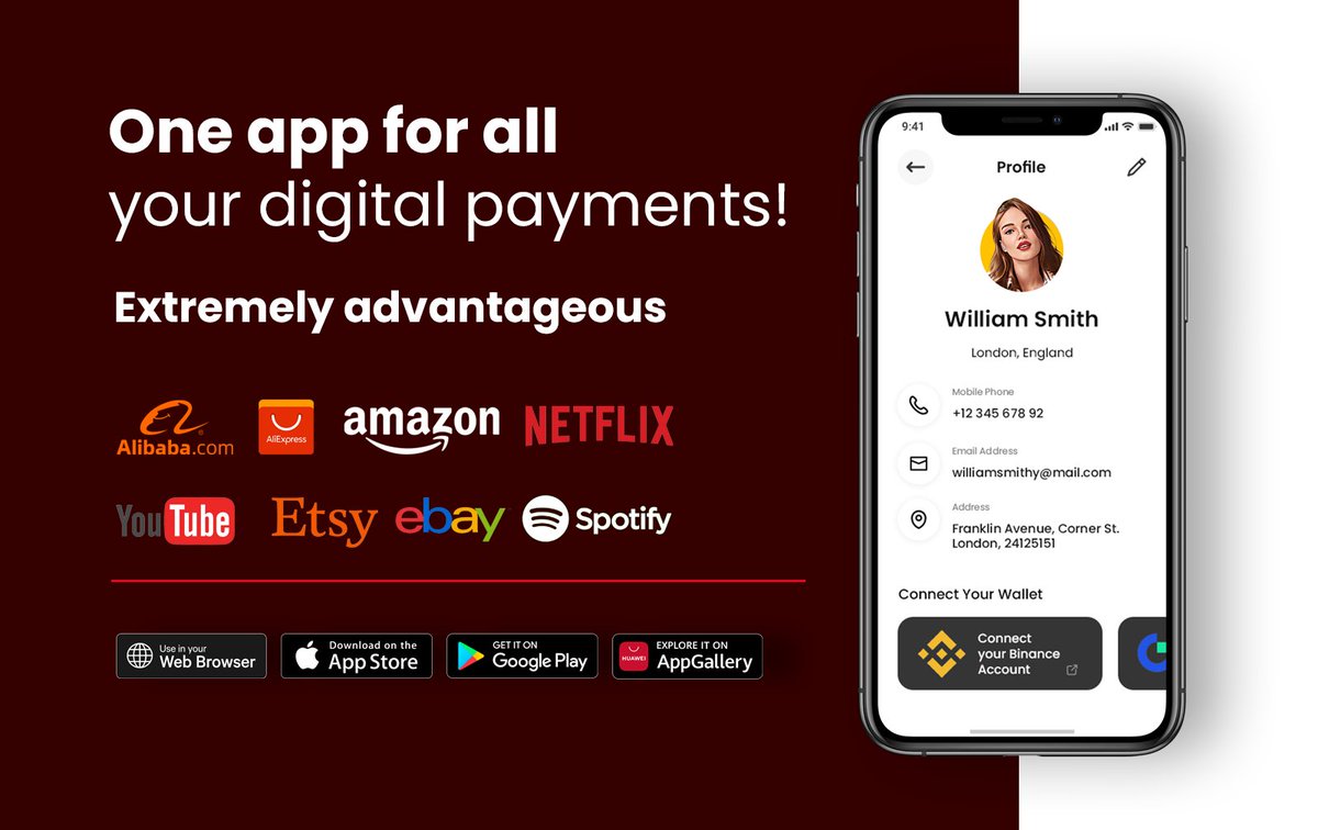 use winpay for all your digital payments.
Let's give 10% of the price you pay as a gift in cash.
Pay with any coin on #Binance 
Plus it's commission free.
winpay.app