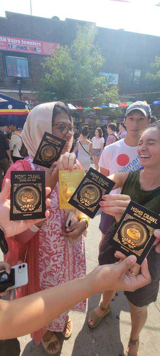 CMShekarK's tweet photo. Each year, the #MomoCrawl brings people from all over to #JacksonHeights to eat the BEST momos in this city and celebrate our Himalayan communities. This year is its 10th Anniversary! Thank you @SFTHQ for an incredible event &amp; @accompanycap &amp; @QNS_Together for all your support! https://t.co/vJPCJlhlCs