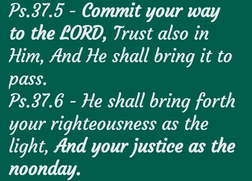 JedyNyang's tweet photo. If you Trust in Him, you will commit your way to Him Fully. Then He will Bring it to pass. #SecuringYoVictory #RoyalTreatMinistries https://t.co/7kfrrtzLR4