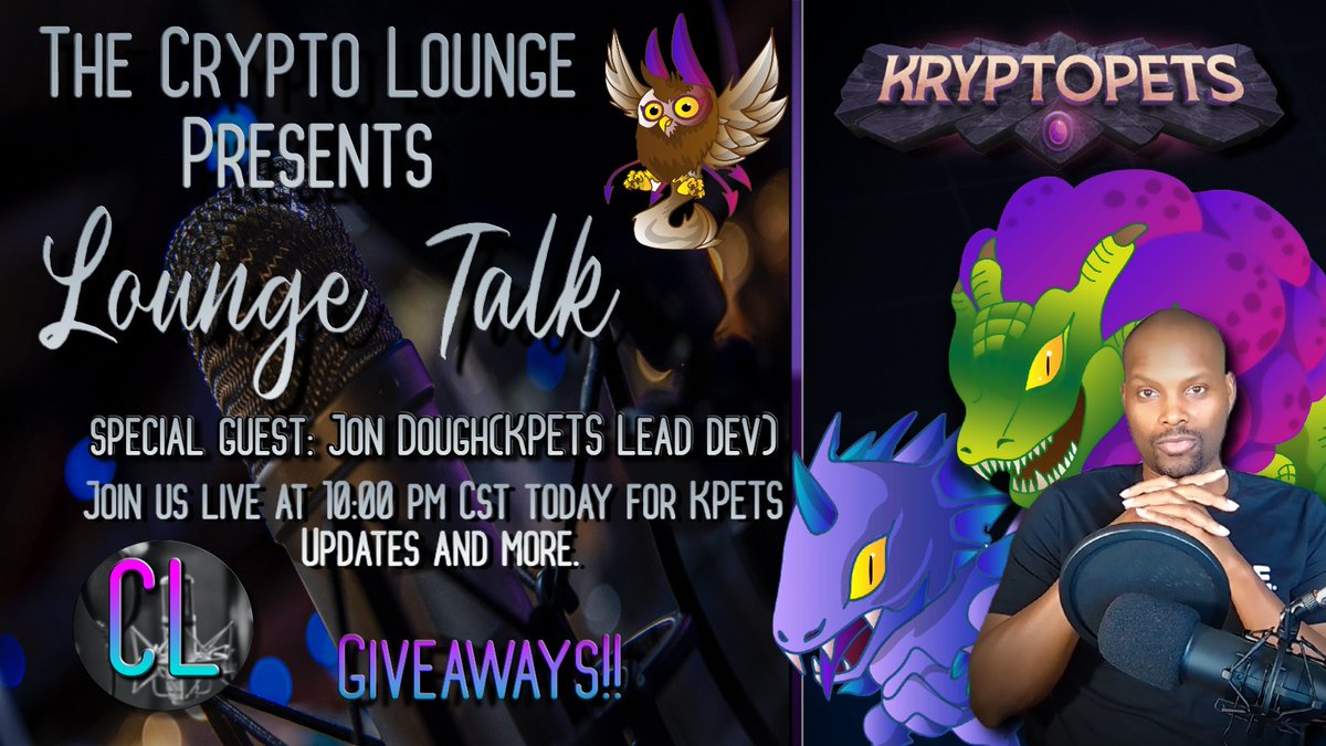 Don't miss this special #Livestream later tonight! There will be a #NFTGiveaway and more. Special guest includes, <a href="/PetsKrypto/">KRYPTO PETS OFFICIAL</a> <a href="/AbiLlagami1/">CryptoAbi</a> <a href="/ND132021/">ND13</a> and we will be revealing exciting news concerning the upcoming launch of the game. #CryptoNews #P2E #GameFi youtu.be/jLWYG0CyKk4